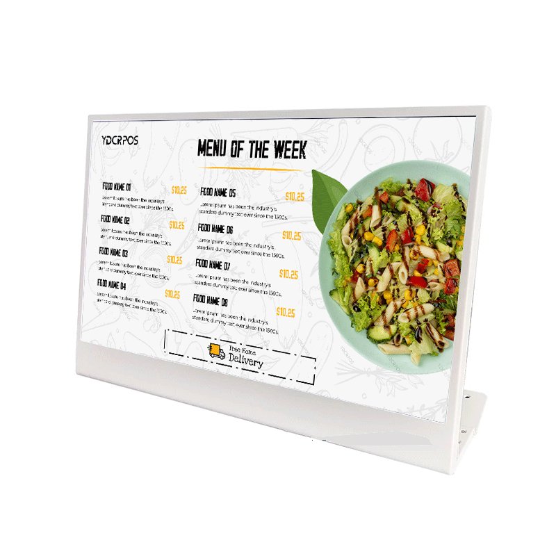 New 24 Inch Desktop Restaurant Electronic Menu Board Advertising Led Digital Display