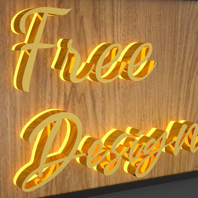Business Custom 3d Metal Outdoor Channel Letter Sign Custom Signage Backlit Channel Led Letter