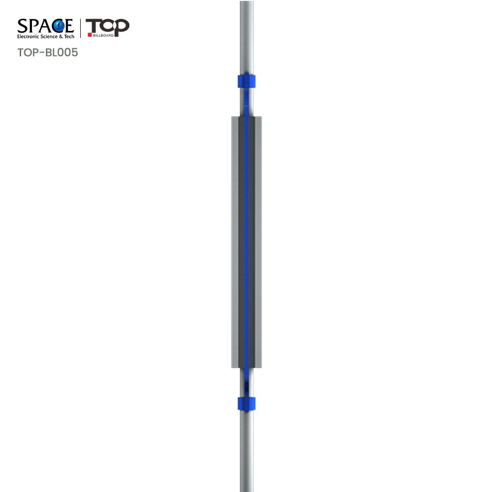 Aluminum Lightbox Road and street light pole advertising board/advertising lamp post display sign