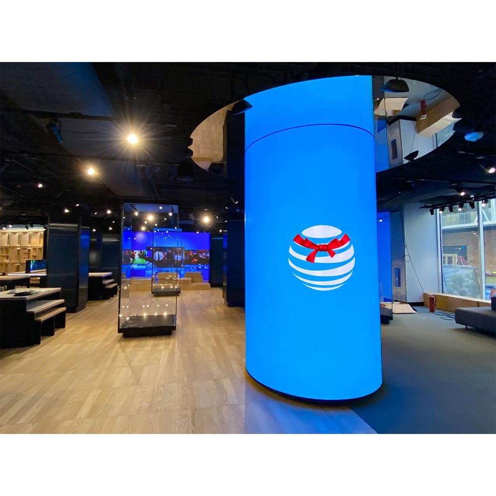 P2.5 2.5Mm P4 P4Mm Indoor Curve Led Display Screen Panel Pantalla De Led Circular Soft 360 Degree P2 Round Led Wall