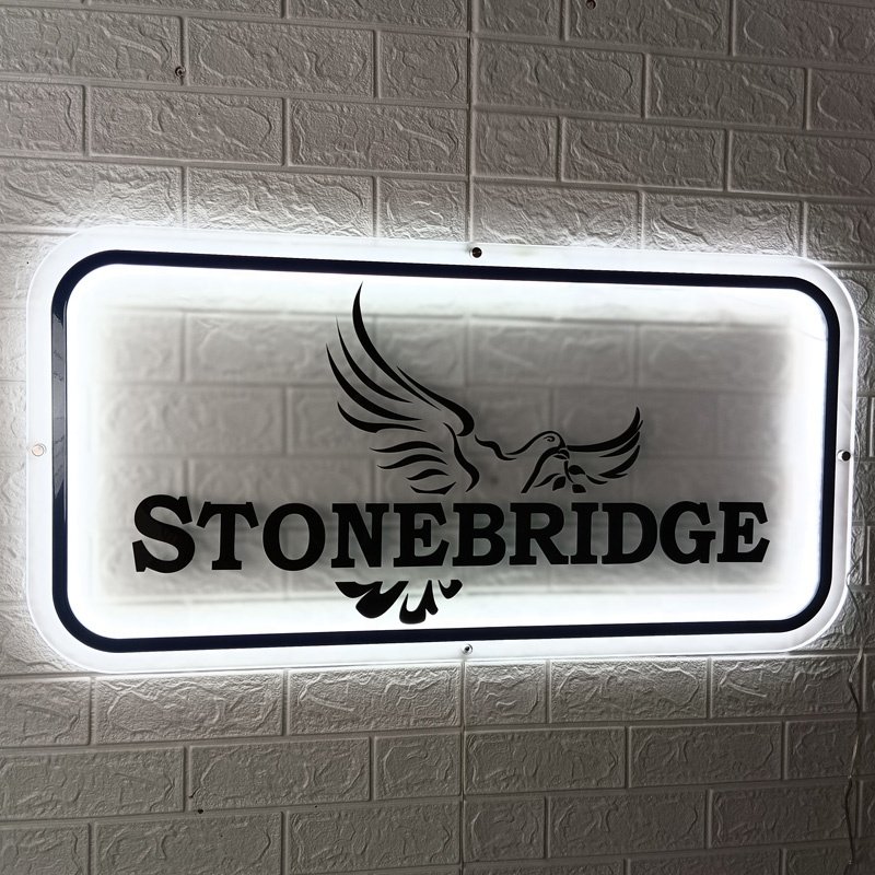 Kexian Custom Logo Signs Letters Shop Signs Led Acrylic Shop Name Board Wall Light Logo Office Decoration Walls with My Logo