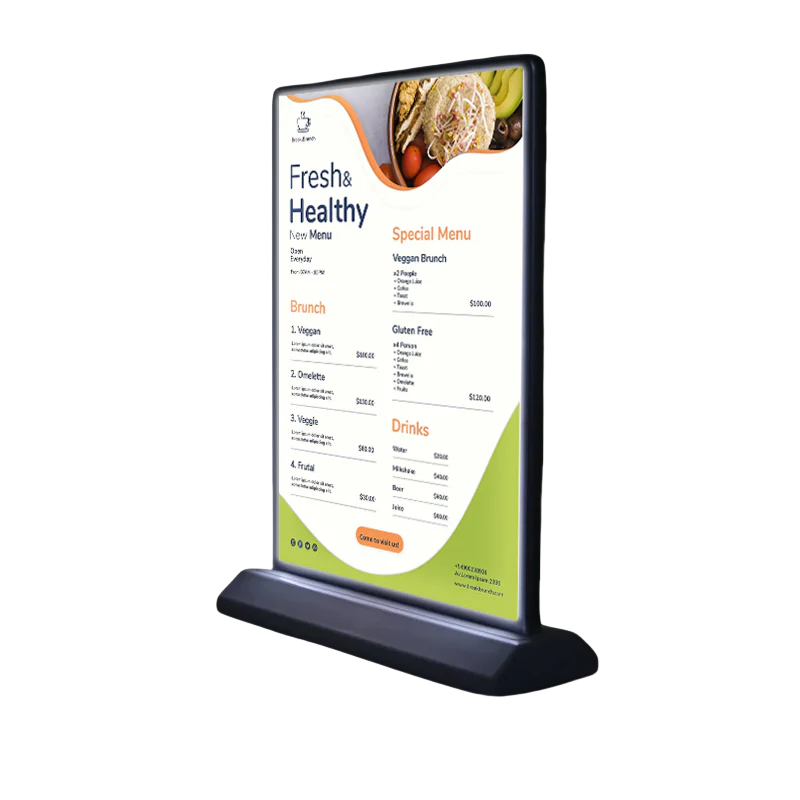KFC Fast Food Cafe Menu Board Display Illuminated Led Menu Backlit Advertising Order Food Advertising Light Box