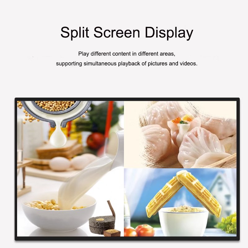 23.6 Horizontal and Vertical Capacitive Touch Video LED Advertising Displays Wall Mounted Display Indoor Usage