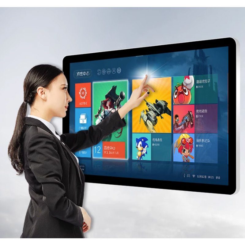 23.6 Horizontal and Vertical Capacitive Touch Video LED Advertising Displays Wall Mounted Display Indoor Usage