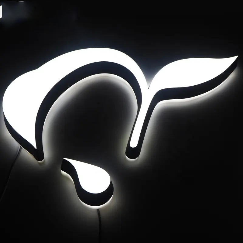 Customization store sign for business outdoor waterproof 3D led signs channel letter abyss mirror led signs advertising