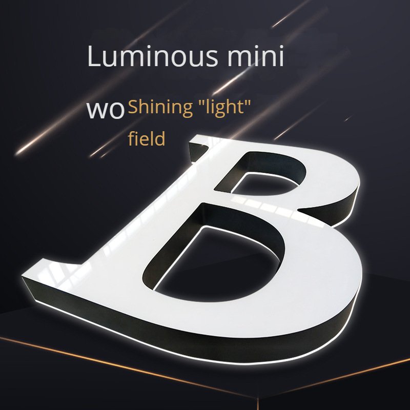 Customization store sign for business outdoor waterproof 3D led signs channel letter abyss mirror led signs advertising