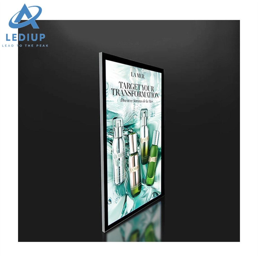 LEDIUP advertising acrylic aluminum clip-on frame led display board price poster board snap frame light box display sign board