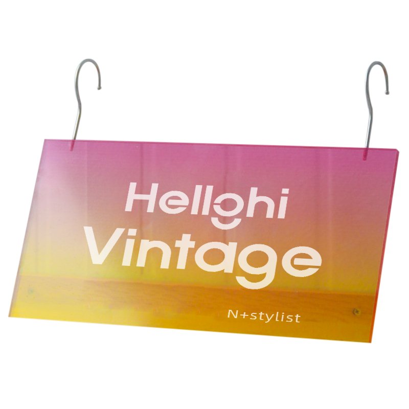 Hook design acrylic display board, clothing store brand store dedicated advertising board
