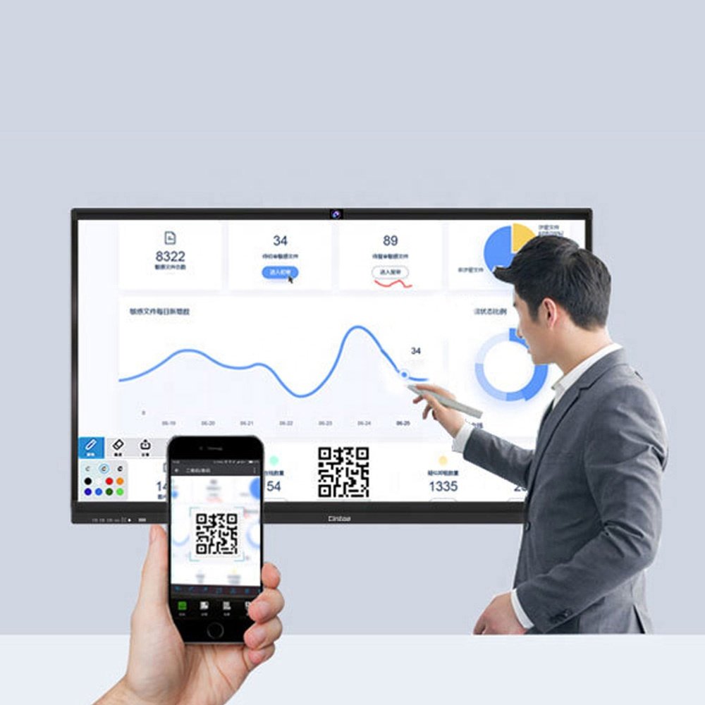 100 110 Inch Digital Smart Whiteboard Lcd Touch Screen Interactive Flat Panel Display Board Interactiva For School.