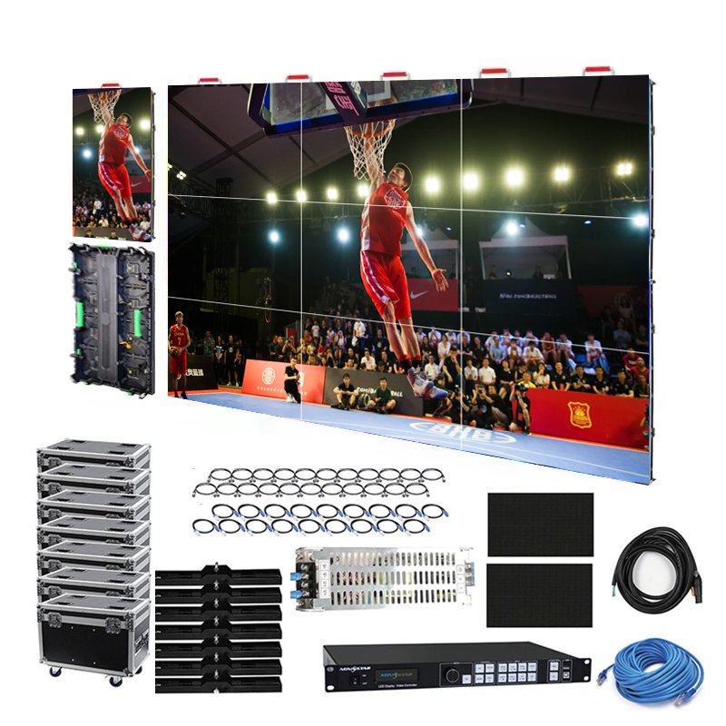 Factory wholesale p1.95mm p2.6mm p2.97mm p3.91 P4 Indoor outdoor led display full color 7680Hz led screen for DJ Disco Bar Party