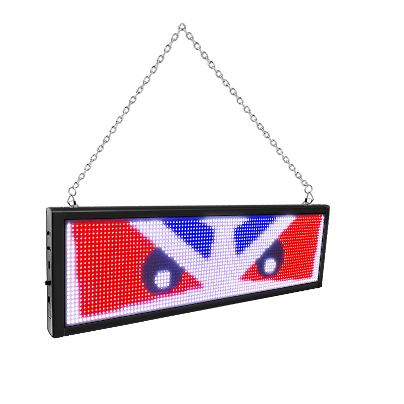 Full Color Scrolling LED Message Board App Custom Words Advertising LED Screen Bar Shop Open Sign Digital Bus Destination Board