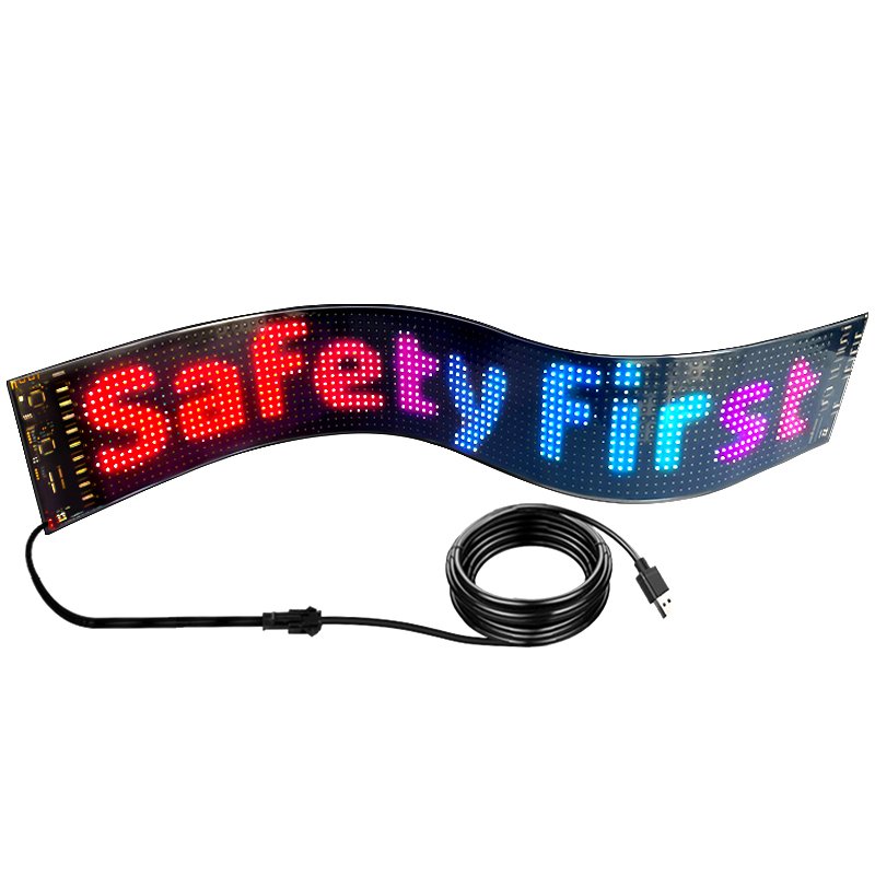 App Control Flexible LED Sign Board Smart Programmable LED Screen Car Panel led matrix panel Customize LED Sign Display for car