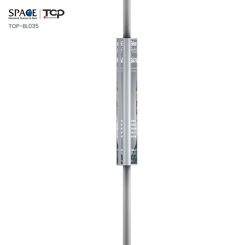 High Quality Solar Power Double Side Advertising Lamp Pole Light Boxes Signage Static Fabric Light Box