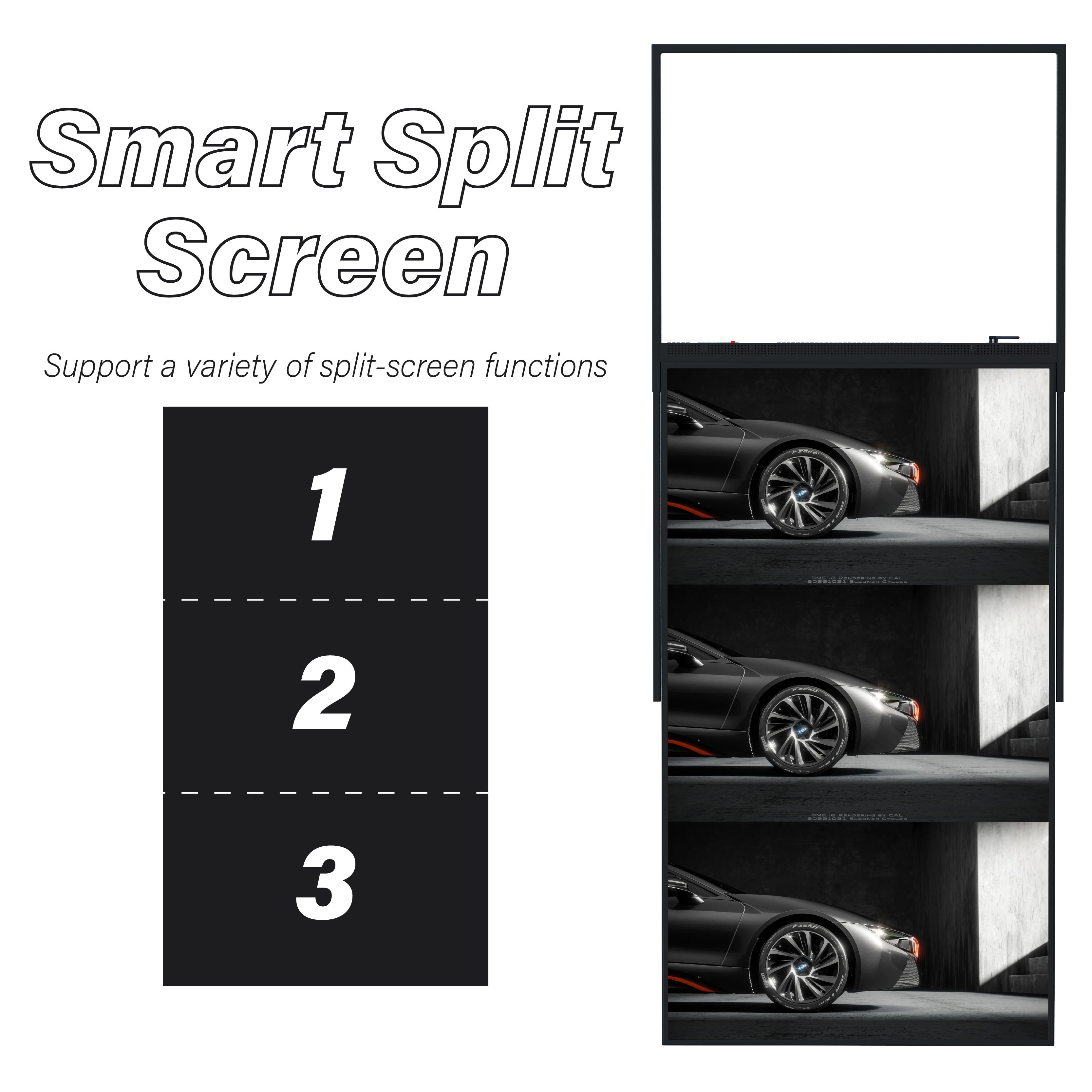 Custom Advertised Player Kiosk Free Standing Screen 43inch High Brightness Double Sided Lcd Digital Signage