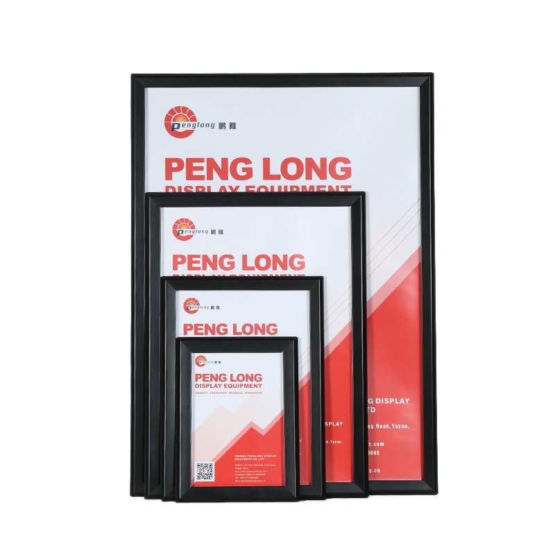 Wall mounting Aluminum Poster Gold Platinum Vinyl Record Frame with customized Plaque