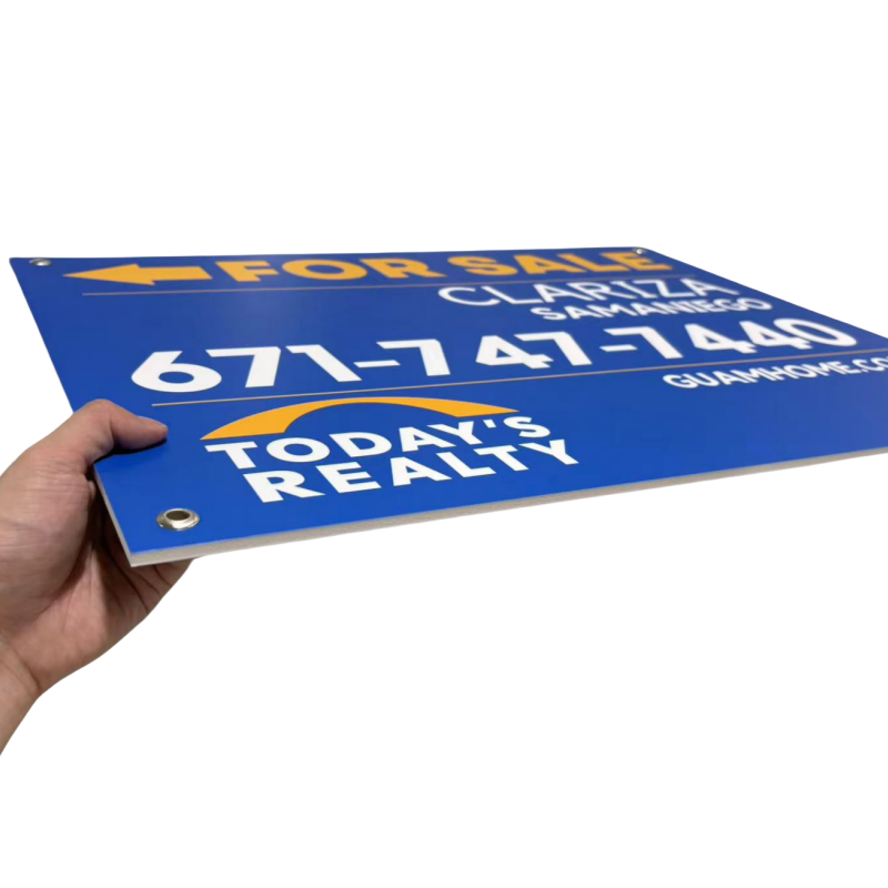 Hot Selling custom double sided printing 5mm thickness high quality pvc foam board with grommets