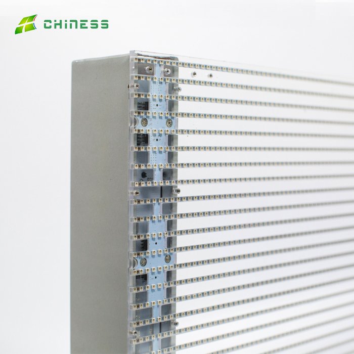 CNS P5-10 Led Film Screen Adhesive transparent Flexible Soft Pcb Board Pvc Plastic Clear Video Display Indoor use face outdoor
