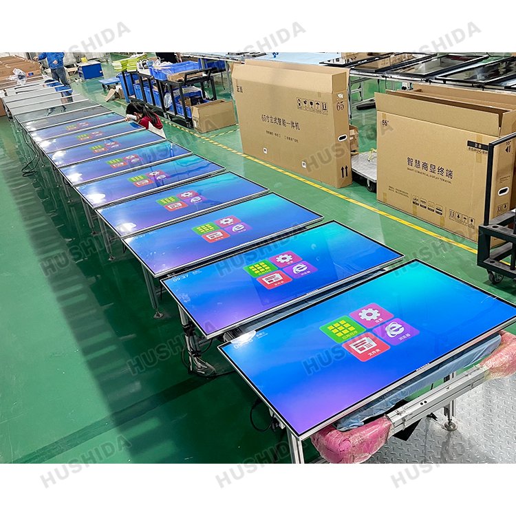 HUSHIDA Ultra Thin High Resolution Wifi Wall Mounted Display screen Commercial LCD Advertising Display Menu Board Manufacturer