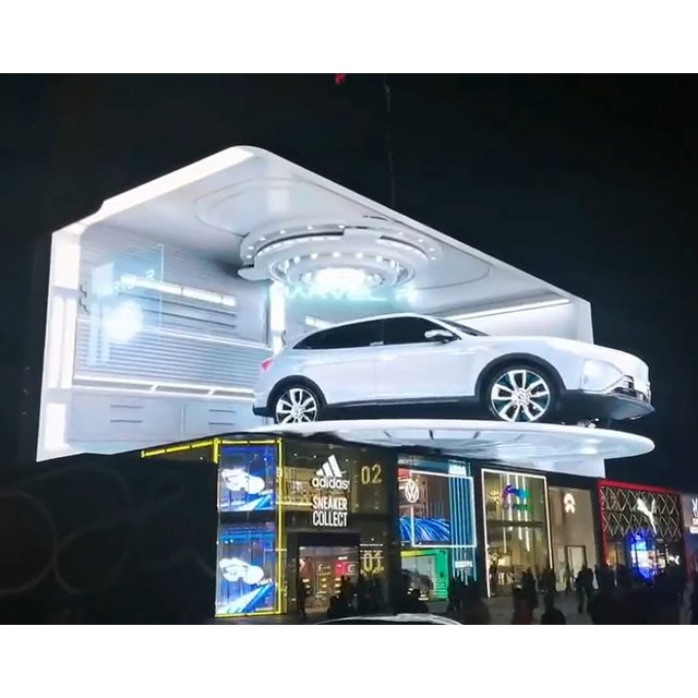 wholesale price 4K BOE SMD P8 3D Outdoor Advertising screen panel in stock gas station led display board