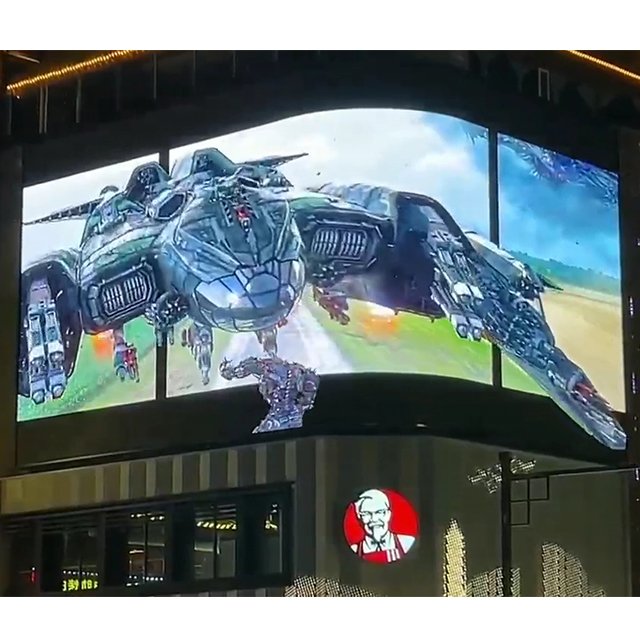 wholesale price 4K BOE SMD P8 3D Outdoor Advertising screen panel in stock gas station led display board