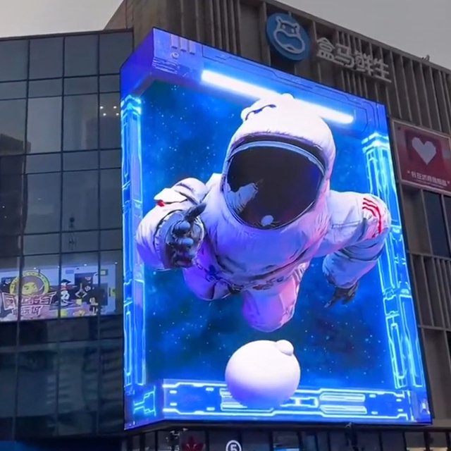 wholesale price 4K BOE SMD P8 3D Outdoor Advertising screen panel in stock gas station led display board