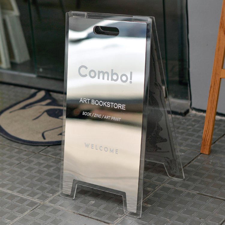 Custom Portable Metal Stand Up Board Sign Indoor Outdoor Signs Warning Wet Floor Signs For Hotel Restaurant