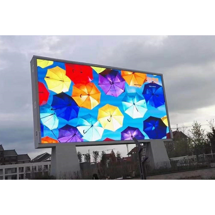 Outdoor Led Advertising Displays With Digital Board Panel Standalone Screens To Road Standing Commercial Sign Billboard