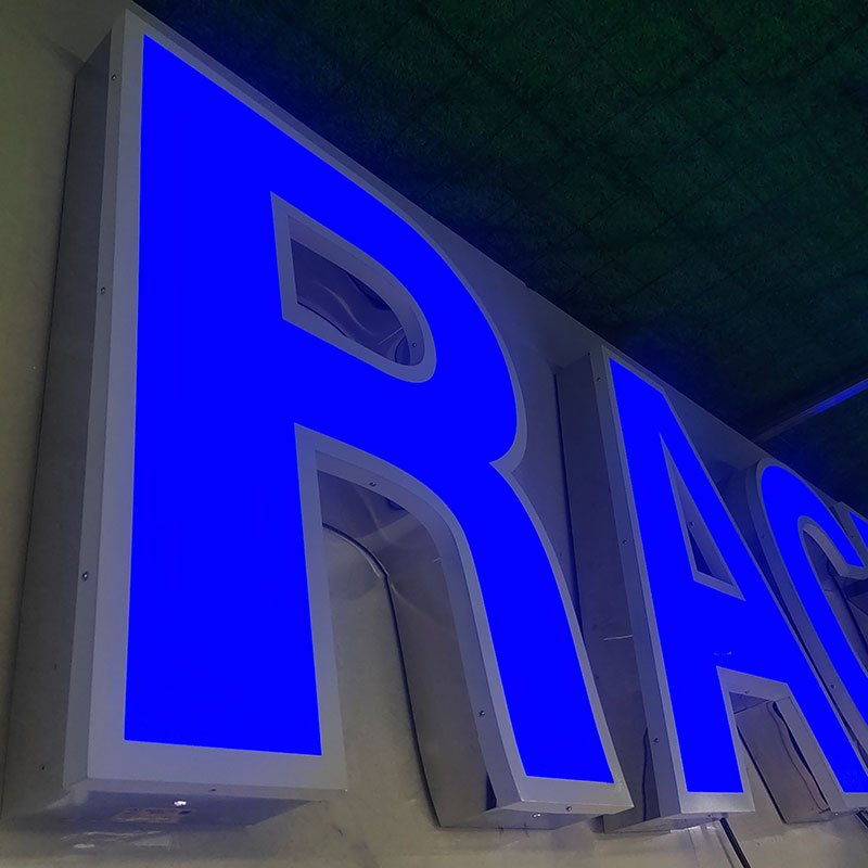 Factory Price Waterproof Company Outdoor Sign Making Advertising Raceway Led Business Sign Letter Word Light Outside Signage