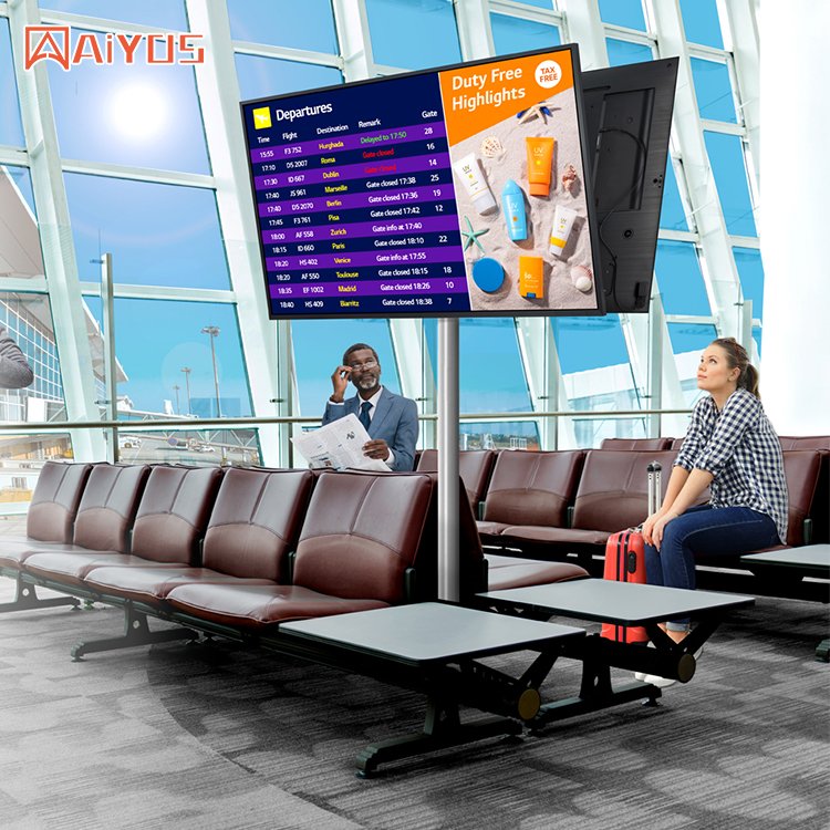 50"55"vertical/horizon Advertising Display Signage Digital Lcd Video Display Screen Wall Mounted menu board Lcd digital Display
