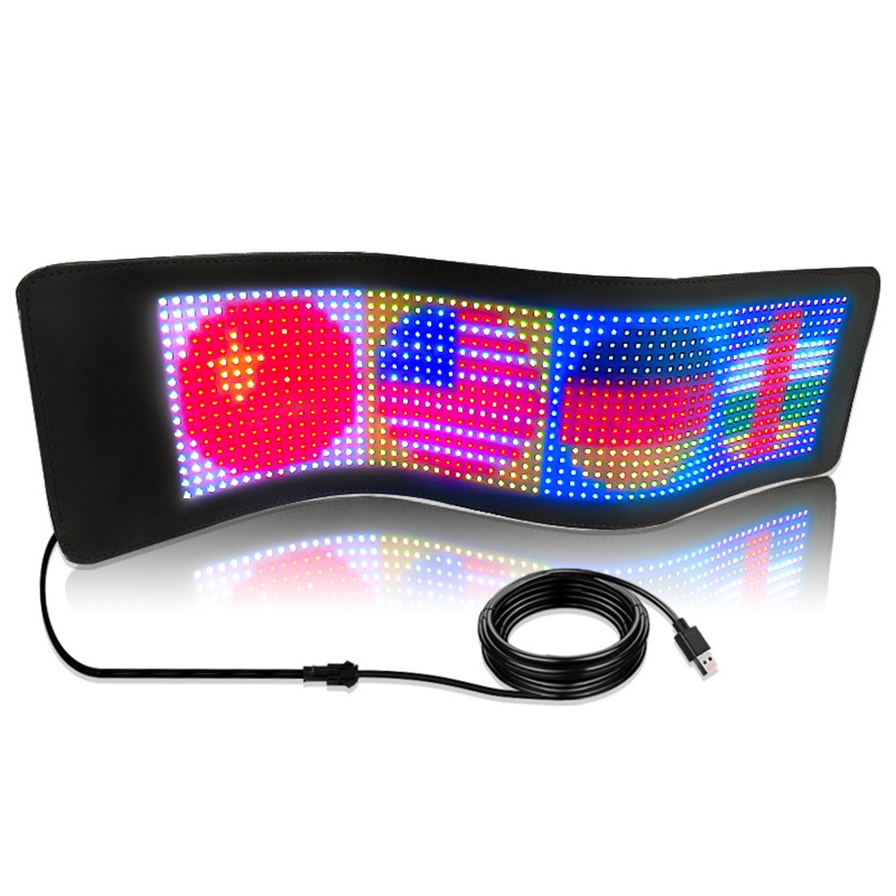 App Control Flexible Led Sign Board Smart Programmable Led Screen Car Panel Led Matrix Panel Customize Led Sign Display For Car