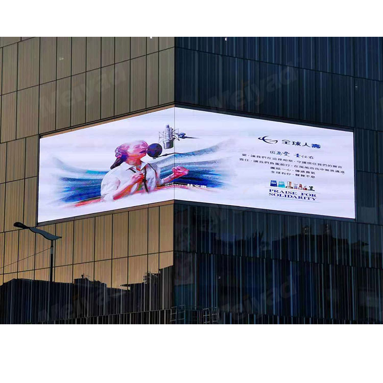Outdoor Digital Advertising Led Electric Screen Signs Board Roof Top Fixed Wall-Mount Full Graphic Signage Display With Wifiplay