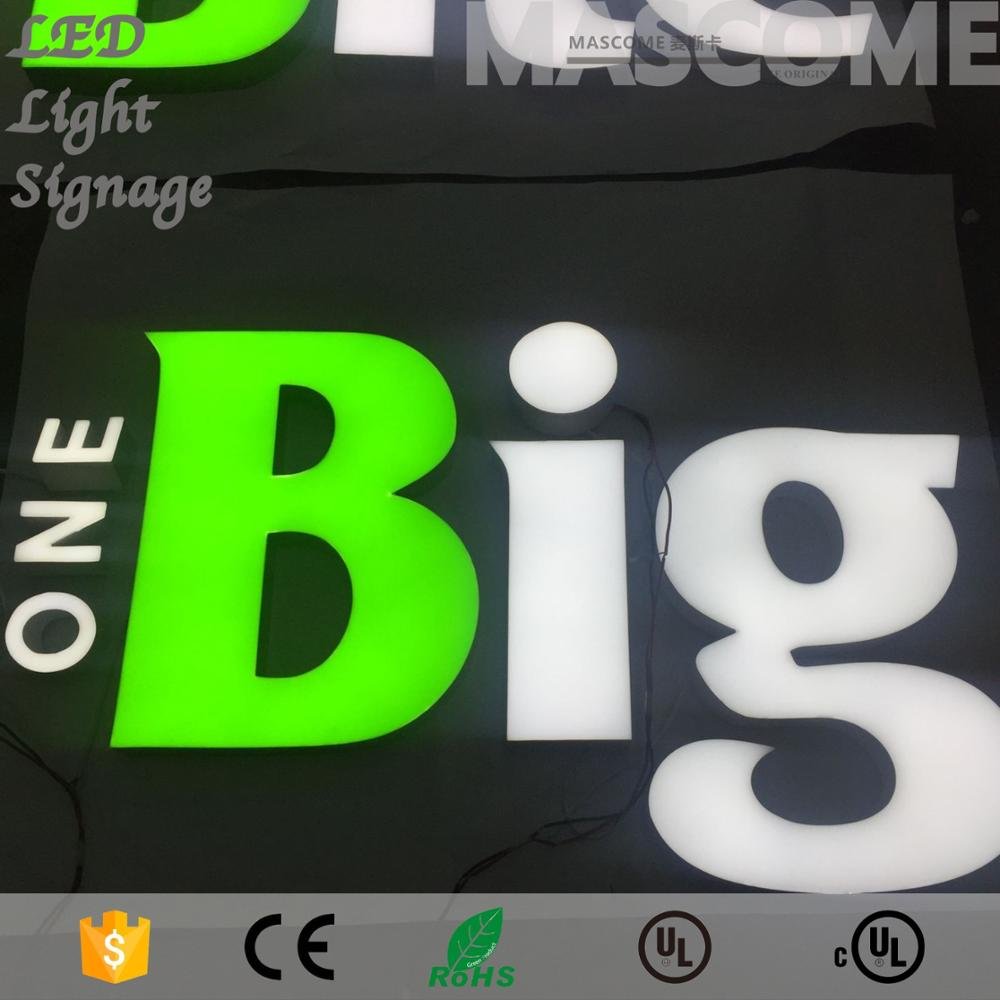 backlit led light advertising letter boards, name board led lighting