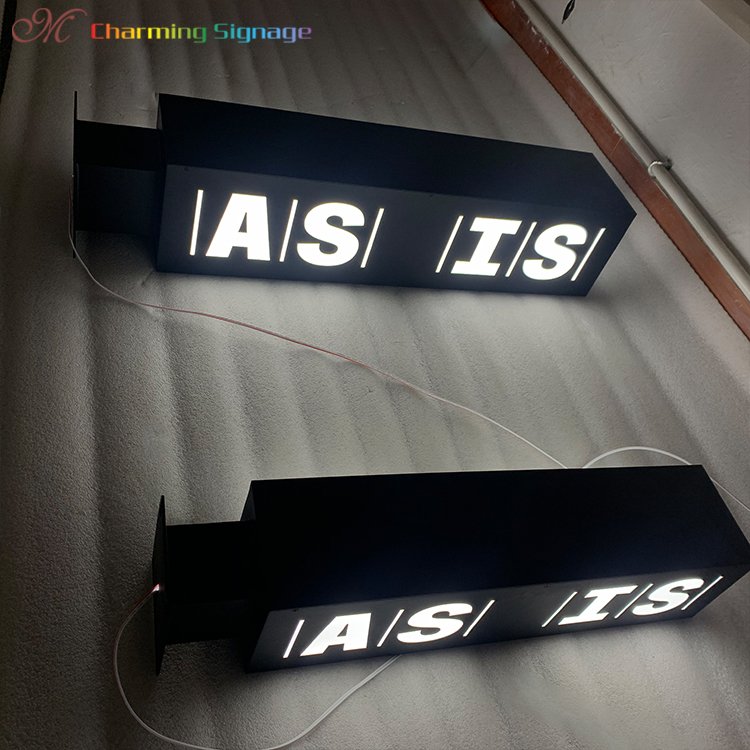 Charming Signage Custom Advertising Light Box Shop Outdoor Signage Led Sign Board Light Box