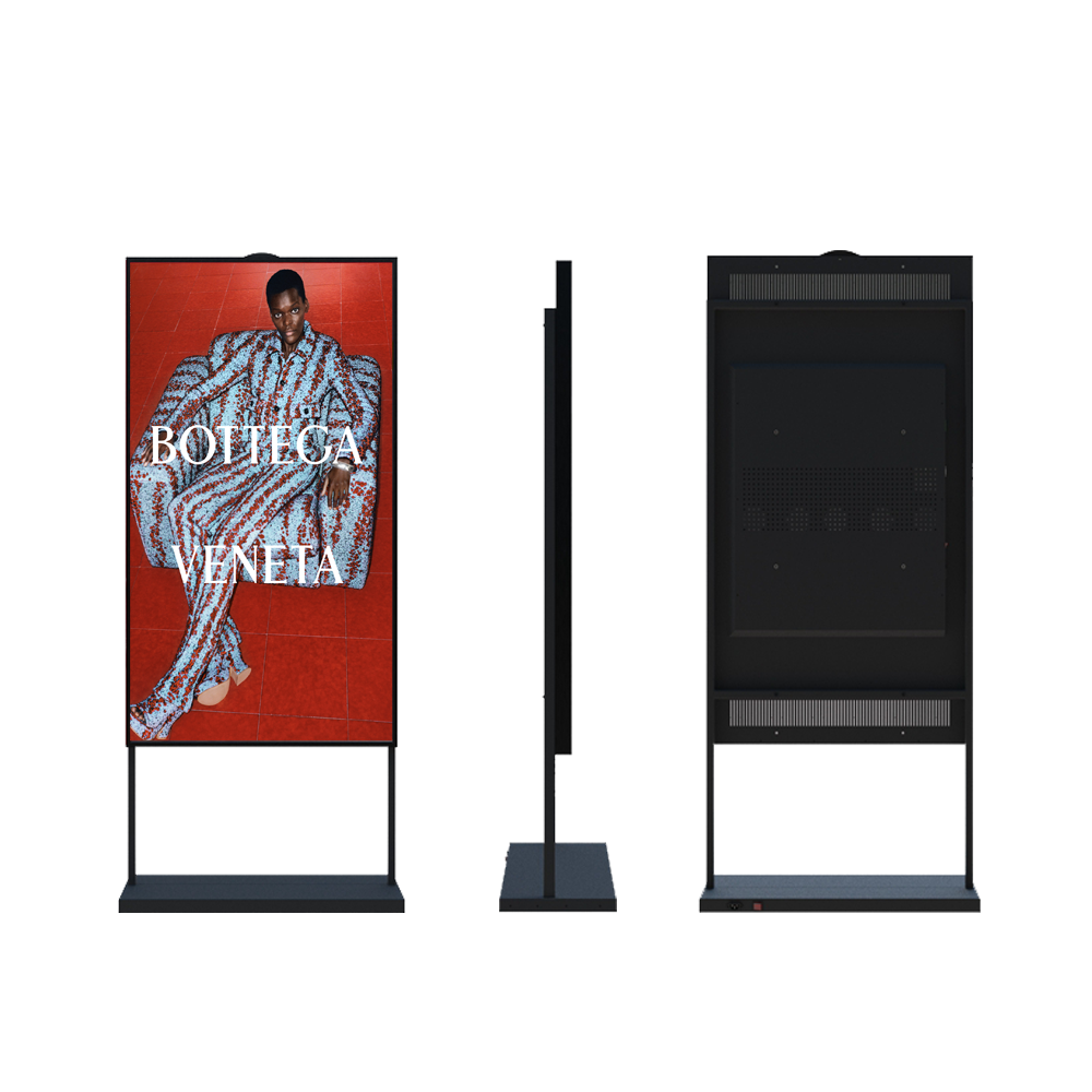 Digital Shop Window Display 32" 43" 49" Single Screen Double Sided Android Free Cloud Server CMS Wifi LCD Advertising Kiosk
