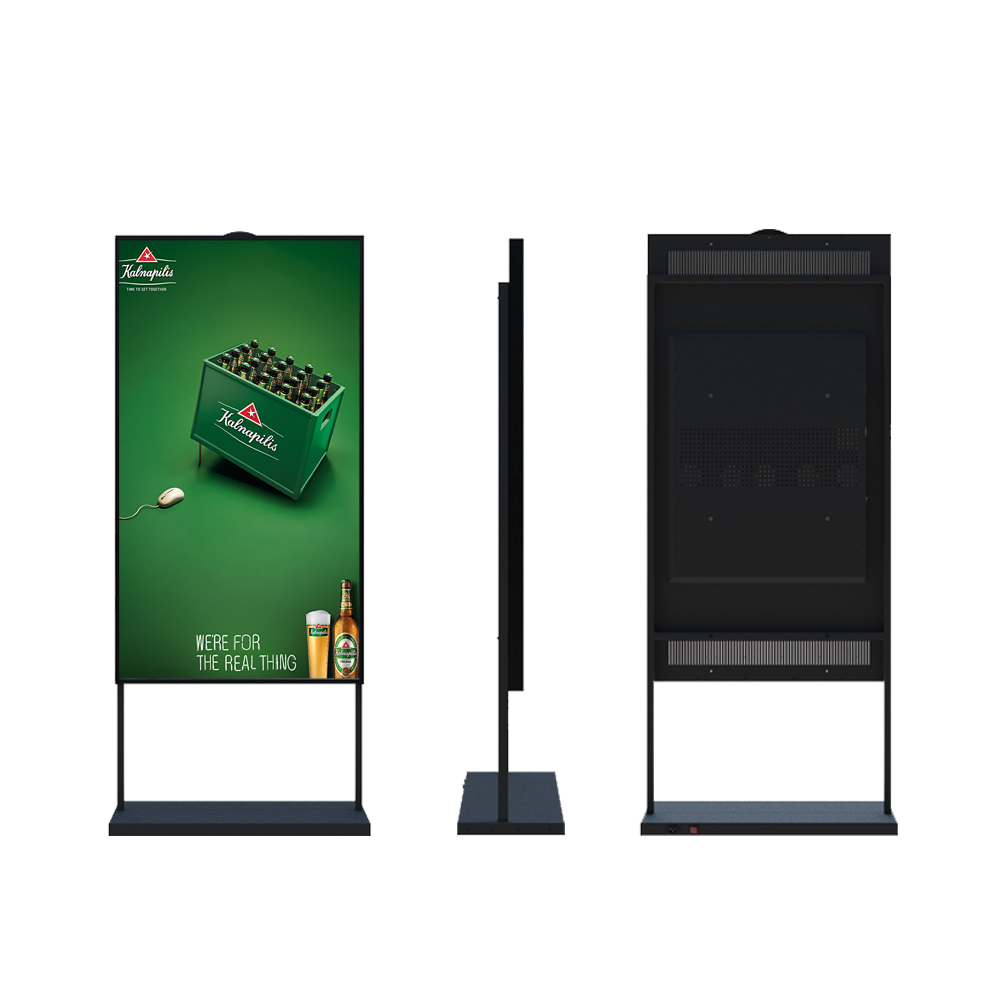 Digital Shop Window Display 32" 43" 49" Single Screen Double Sided Android Free Cloud Server CMS Wifi LCD Advertising Kiosk