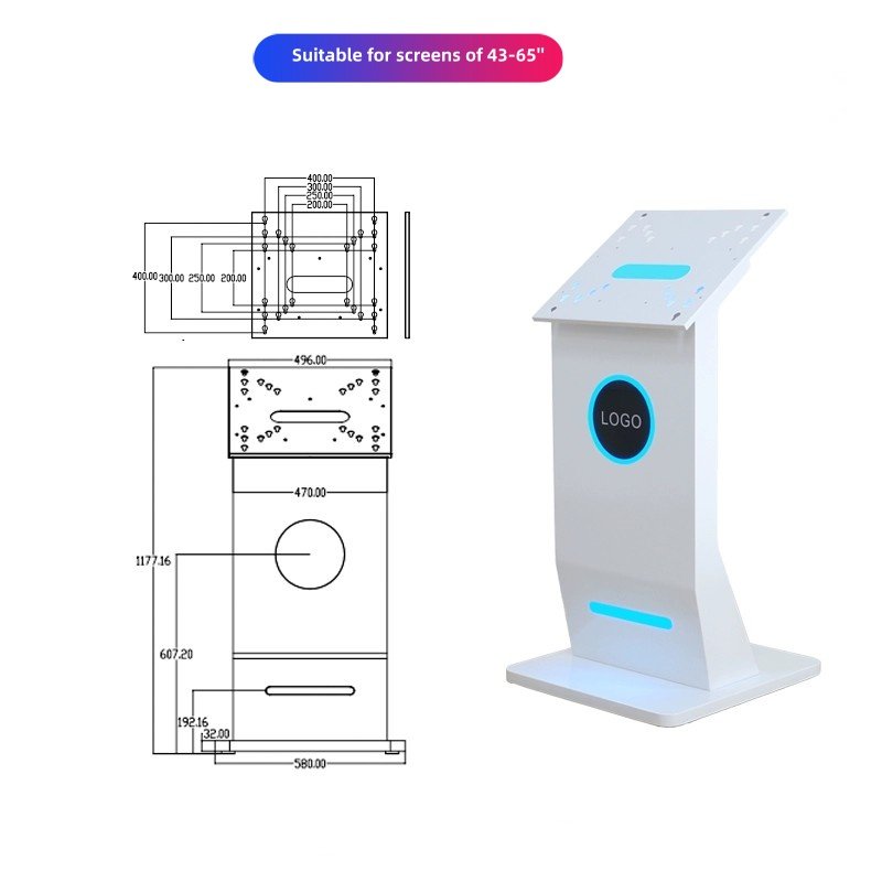 Indoor Self Service Kiosk 27 32 43 Inch Android Win10 Digital Signage Interactive Touch Screen Kiosk Hotel Lobby Airport Station