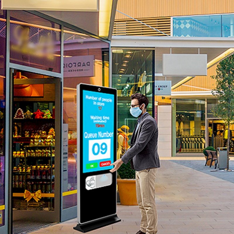 55" LCD High Brightness Digital Drive Thru Order Menu Outdoor KIOSK Display Advertising Machine Outdoor Digital Info Screen