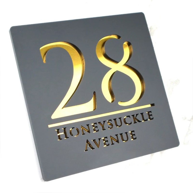 Floating House Number Plaques Wall House Number Plate Door Plate Letter logo acrylic sign board