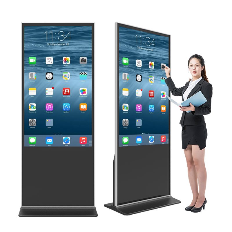 65 inch indoor advertising display vertical infrared touch screen digital signage lcd display