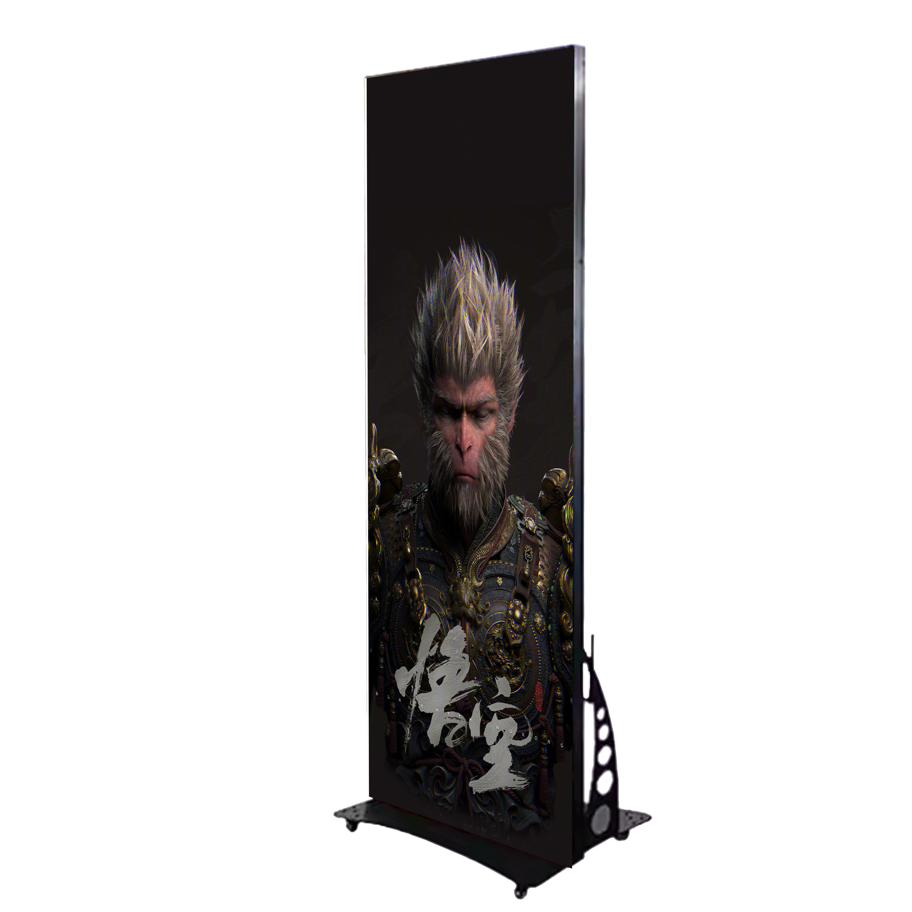 Indoor Advertising LED Display Movable Floor Standing 640*1920mm P2.5 3840Hz Poster LED Display Board For Shopping Mall