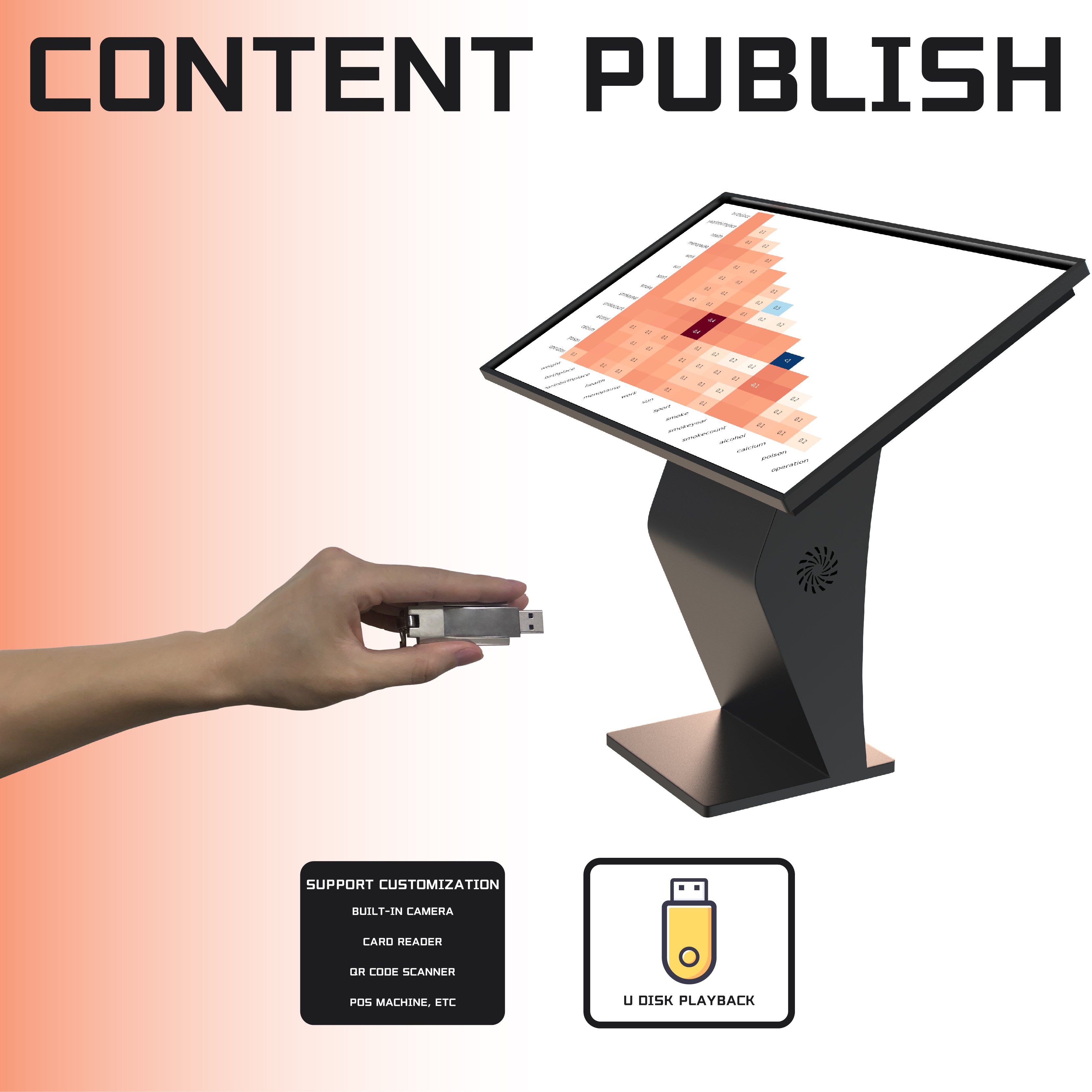 21.5"32"43"49"55"65"horizontal LCD Touch Screen Kiosk Interactive Kiosk Indoor Advertising Screen Photo Booth Kiosk SDK 85285910