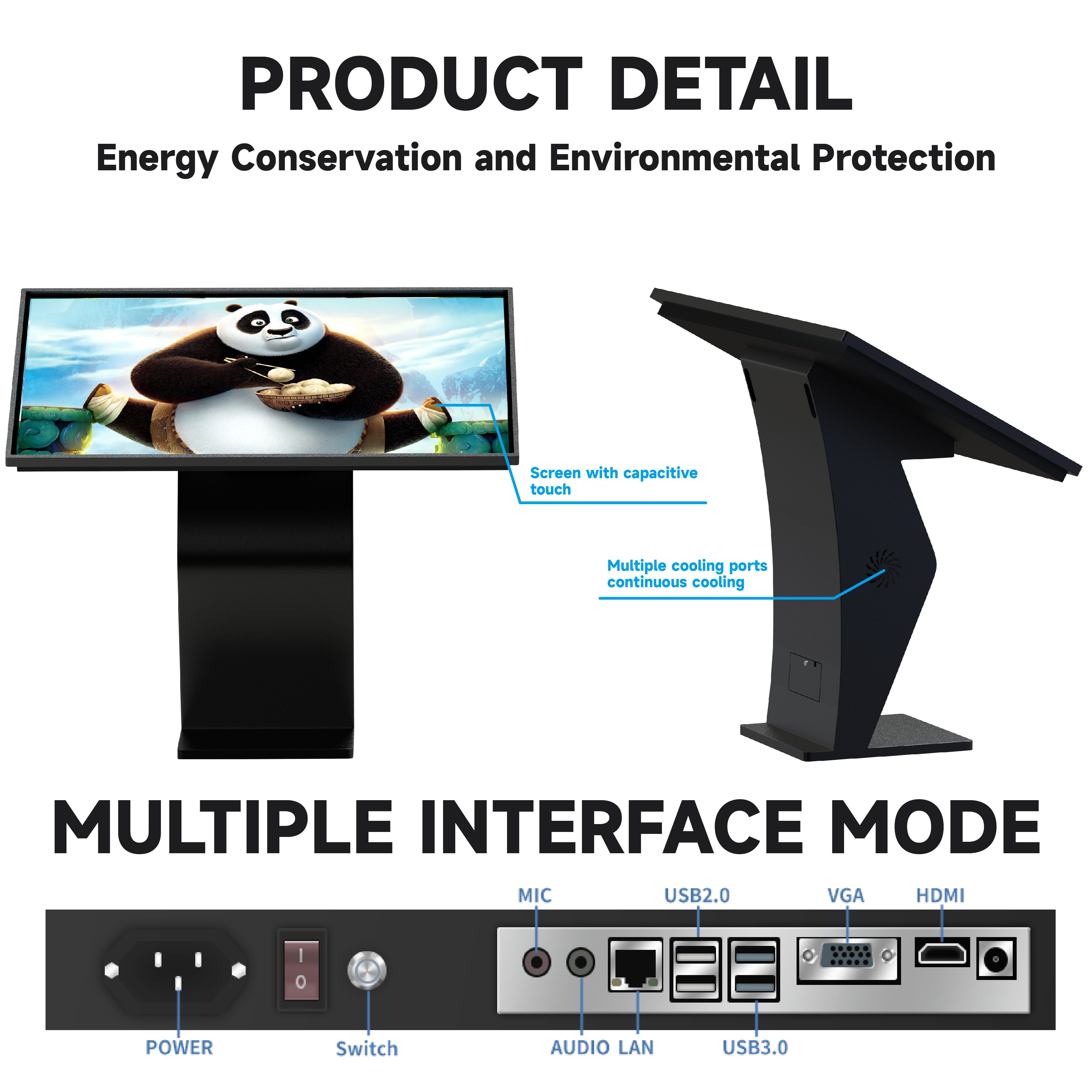 21.5"32"43"49"55"65"horizontal LCD Touch Screen Kiosk Interactive Kiosk Indoor Advertising Screen Photo Booth Kiosk SDK 85285910