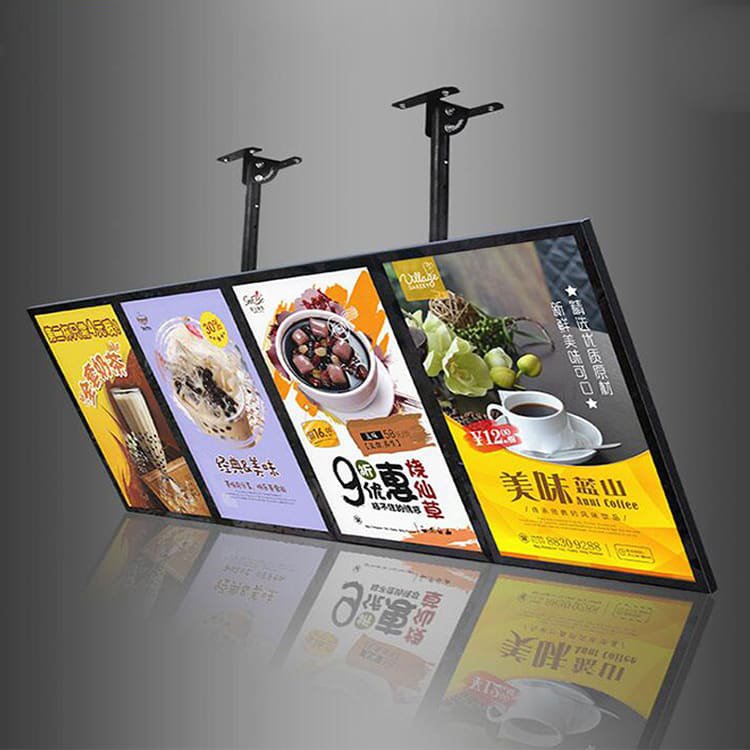 KFC Fast Food Cafe Menu Board Display Illuminated Led Menu Backlit Advertising Order Food Advertising Light Box
