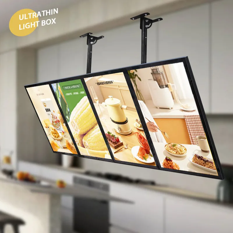 KFC Fast Food Cafe Menu Board Display Illuminated Led Menu Backlit Advertising Order Food Advertising Light Box