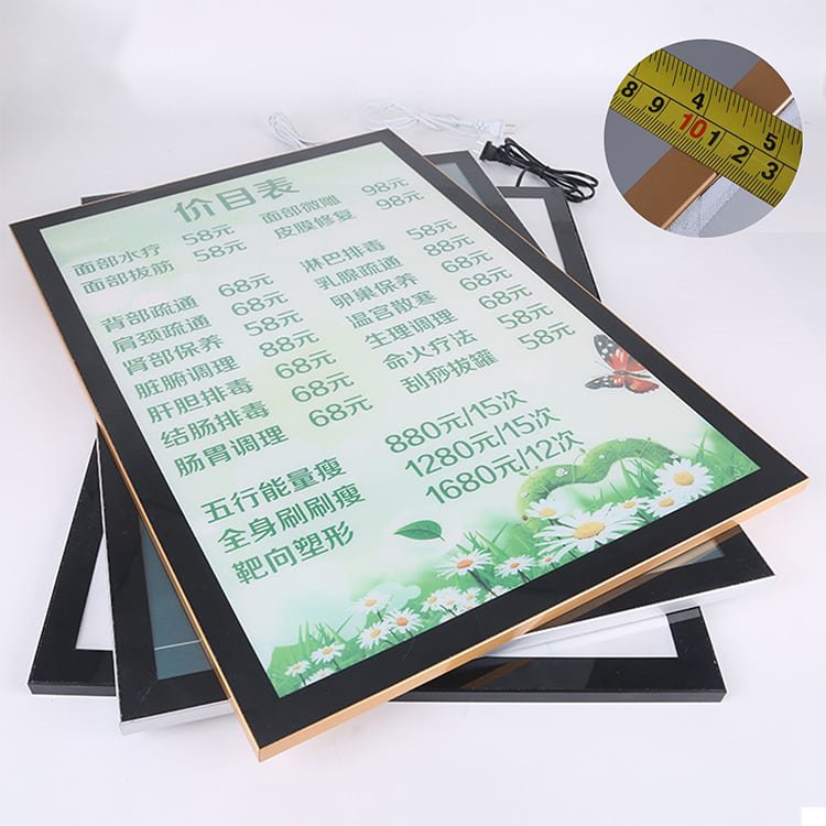 KFC Fast Food Cafe Menu Board Display Illuminated Led Menu Backlit Advertising Order Food Advertising Light Box
