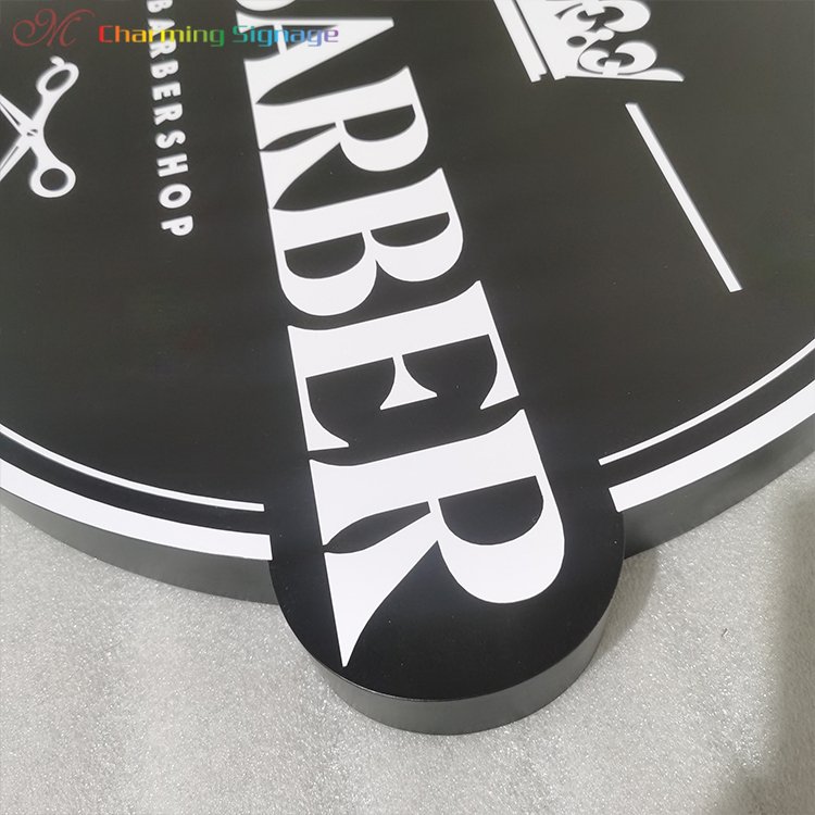 Charmingsign Factory Round Lightbox Signage Board Stainless Steel Outdoor Advertising Sign LED Light Box Sign