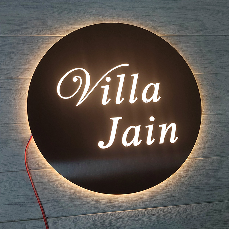 Customized Outdoor Round Profile Double Side Light Box Signs Store Wall Hanging Ceiling Acrylic Advertising
