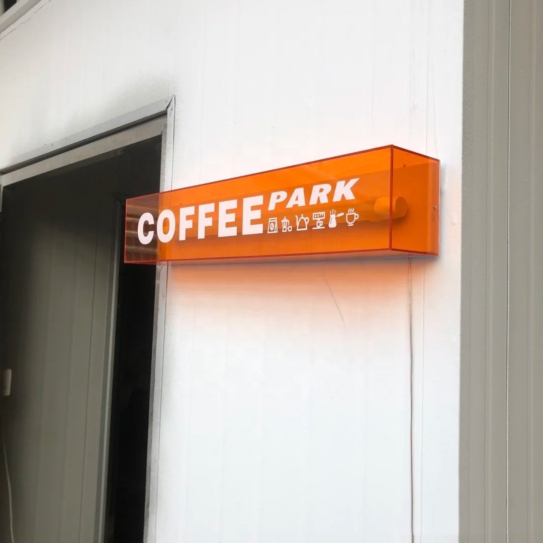 Creative INS Clear Colorful Acrylic Square Led Light Box Sign Board With Customized Logo for Advertising Light boxes Display