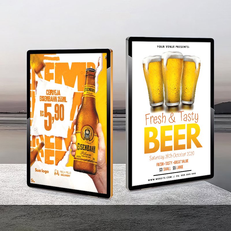 Custom Ultra Slim Aluminum Acrylic Advertisement Display Led Slim light box menu board