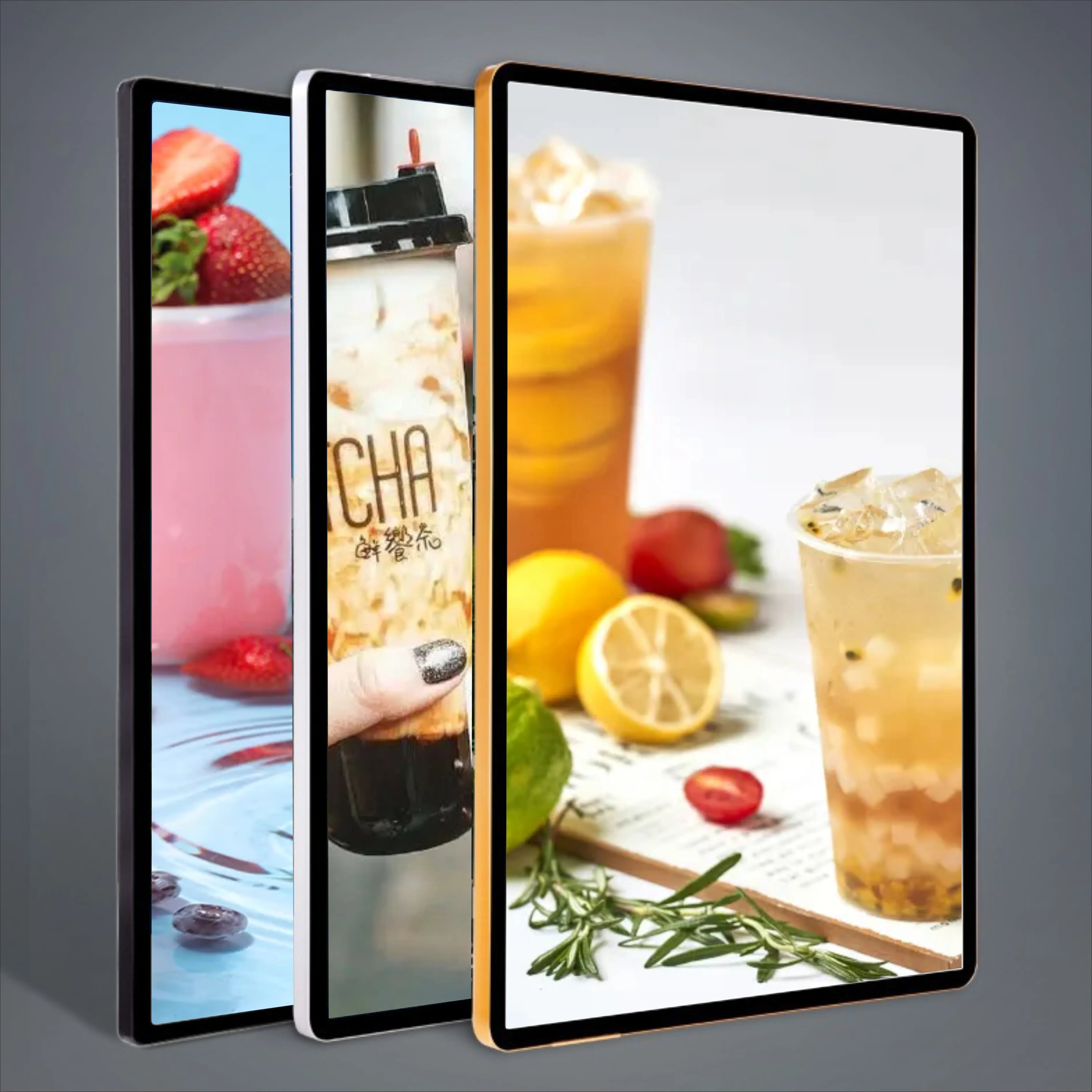 Custom Ultra Slim Aluminum Acrylic Advertisement Display Led Slim light box menu board